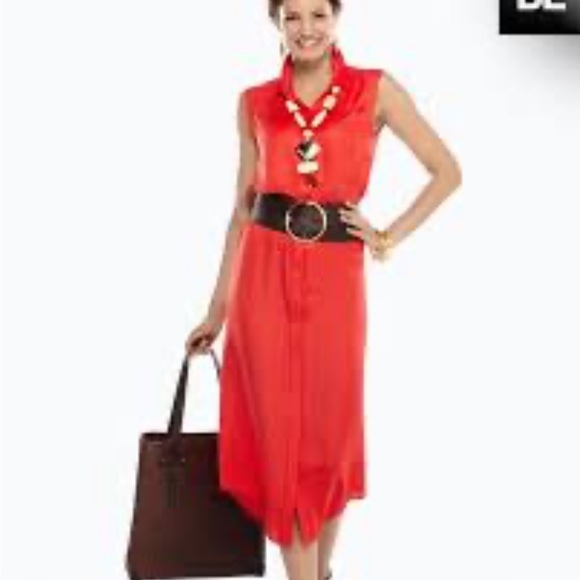 Chico’s BLACK LABEL Silky Utility Modern Midi Dress - Picture 13 of 16